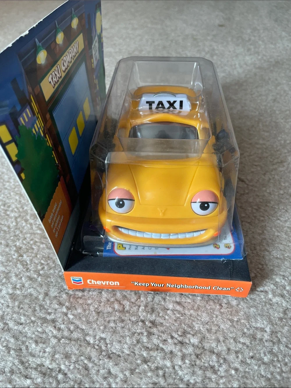 Tyler Taxi Yellow Toy Taxi - Chevron Cars